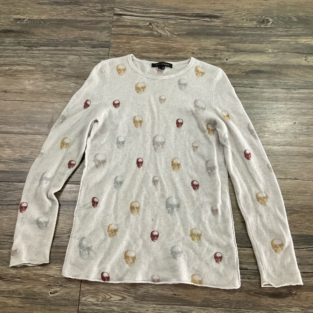 Skull Cashmere L/S Sweater Sz L